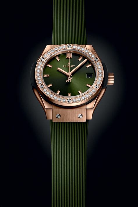 hublot world champion green color|Classic Fusion King Gold Green Diamonds 38 mm .